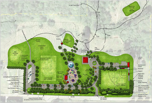 sketch of a master park plan
